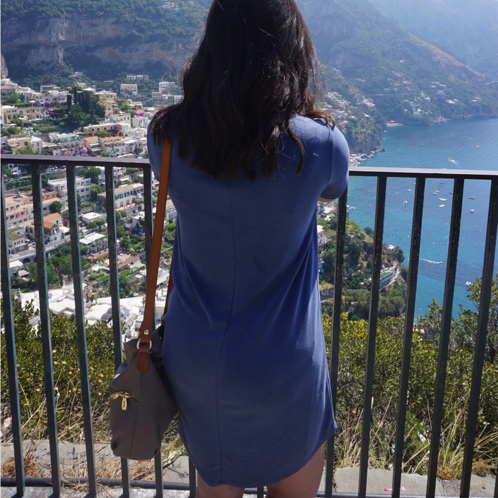 Abercrombie t-shirt dress in blue